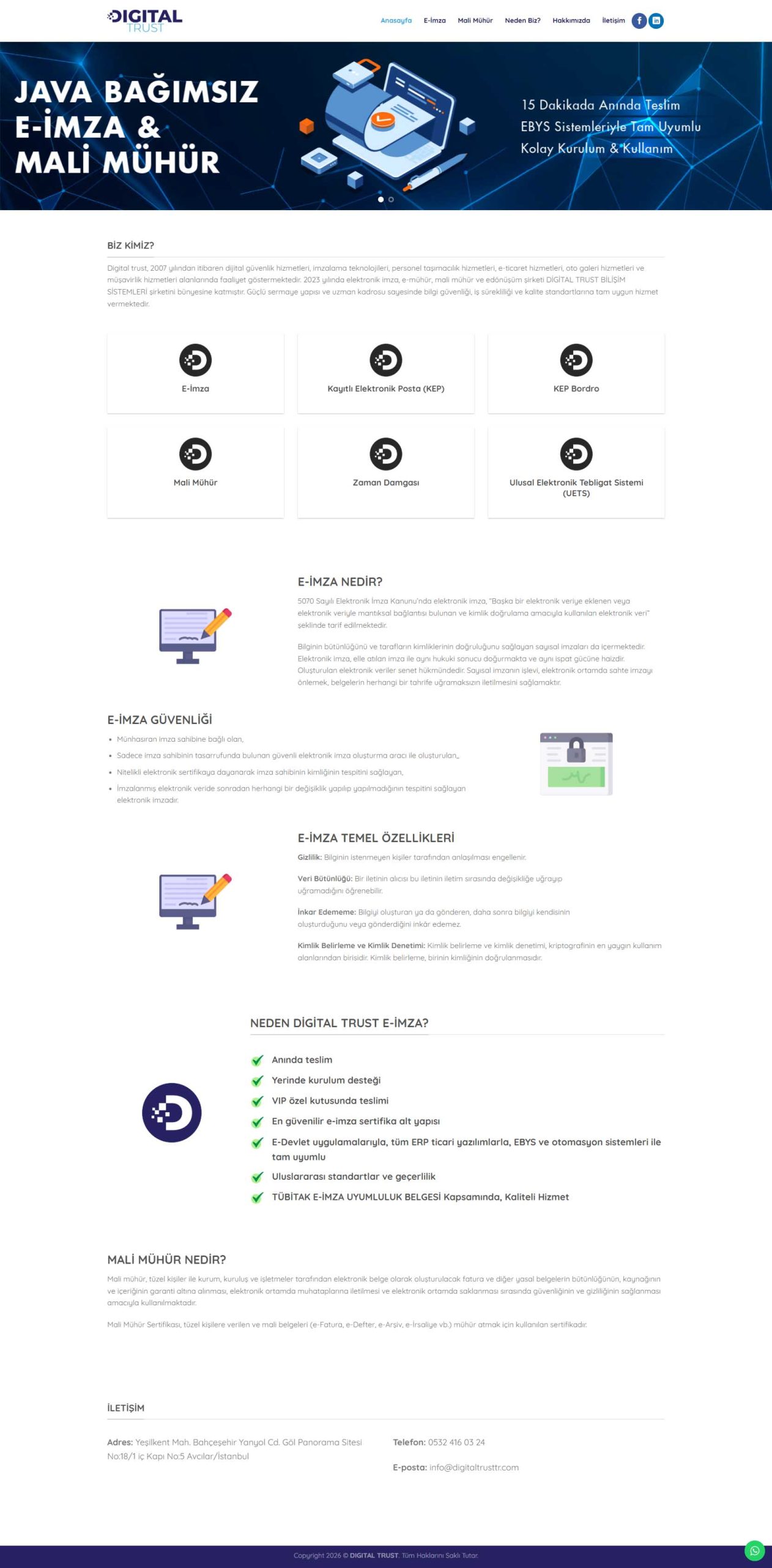 Digital Trust, Kurumsal Web Tasarım