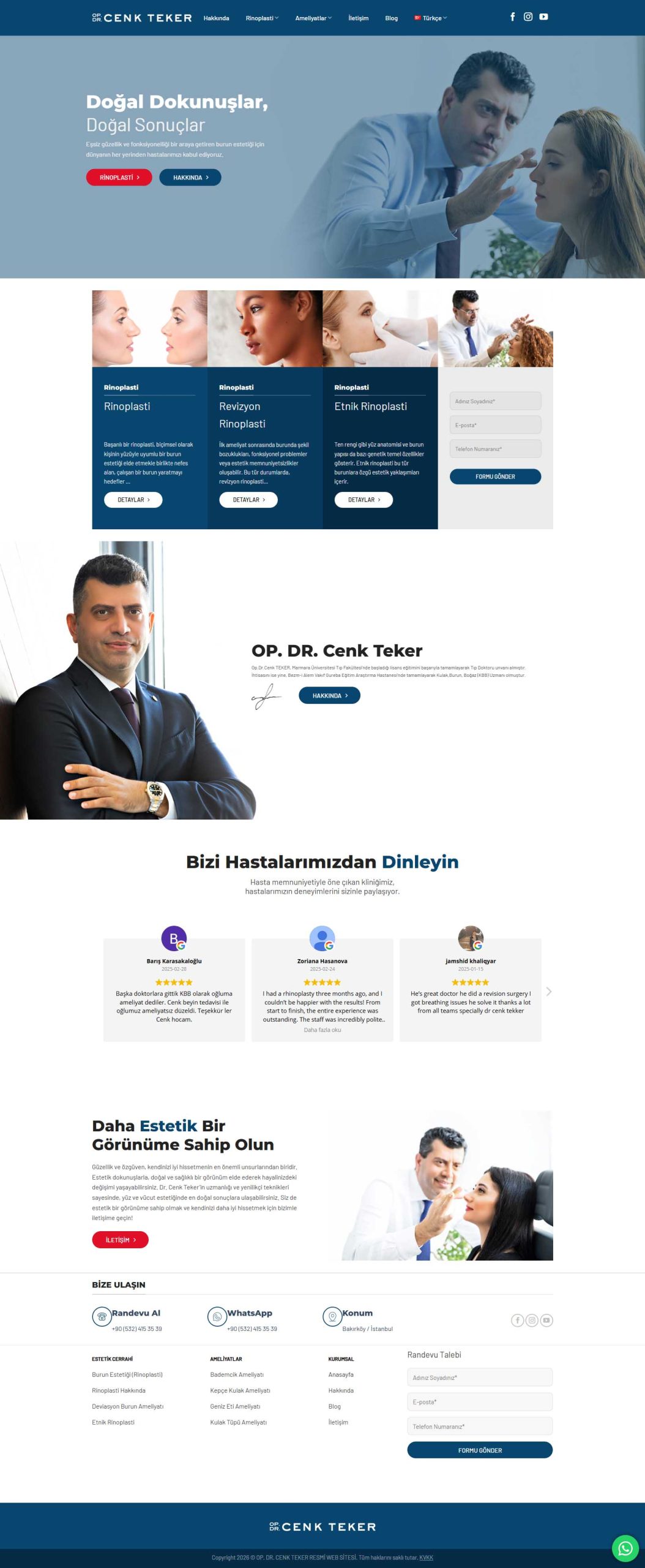 Dr. Cenk Teker, Web Tasarım