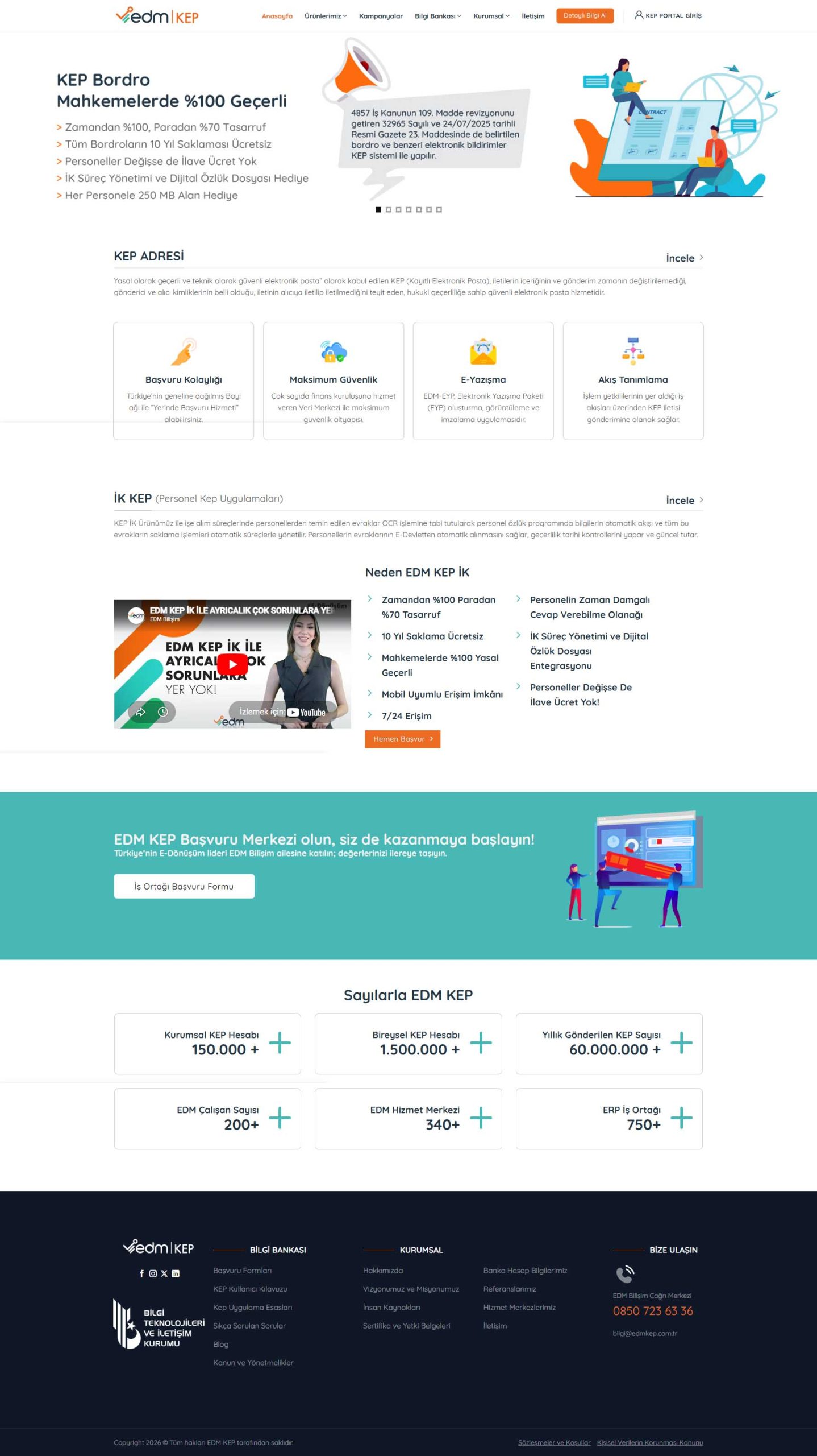 EDM-KEP, Kurumsal Web Tasarım