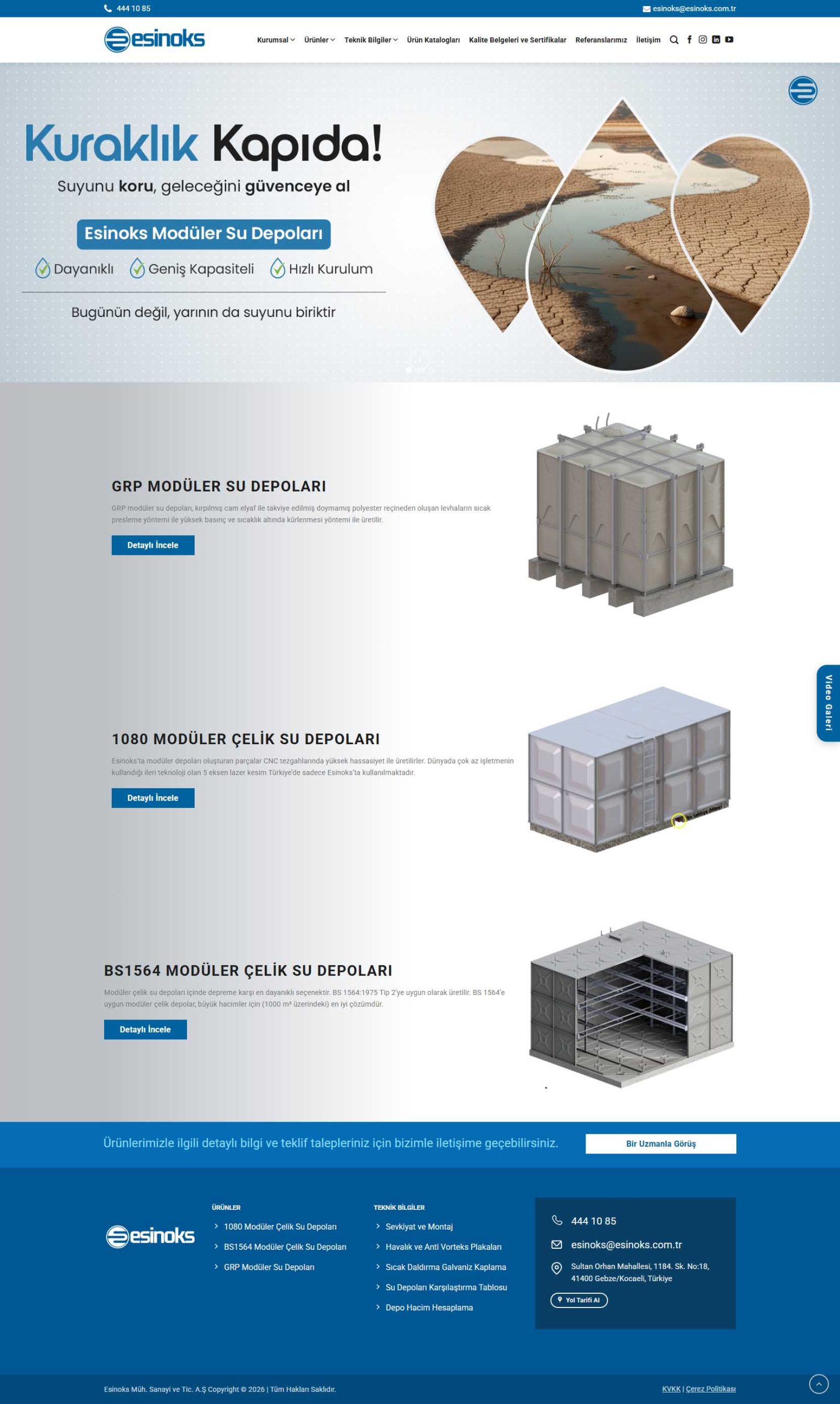 Esinoks, Kurumsal Web Tasarım