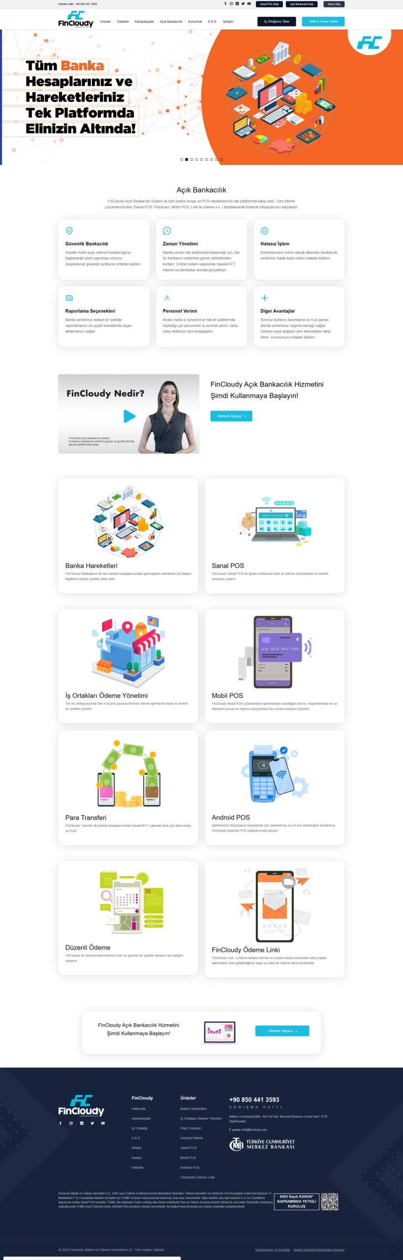 FinCloudy, Kurumsal Web Tasarım