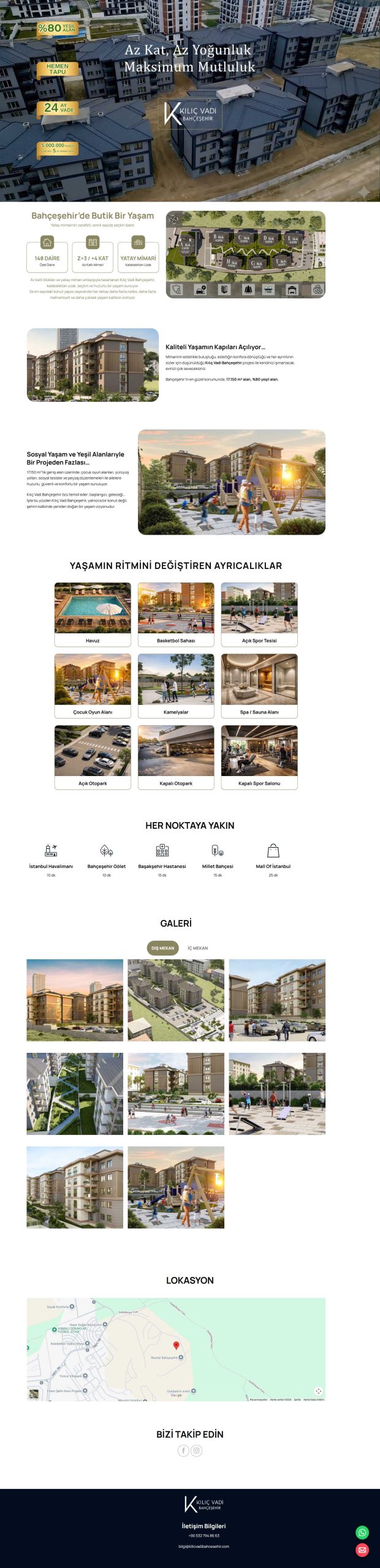 Kılıç Vadi Bahçeşehir, Web Tasarım