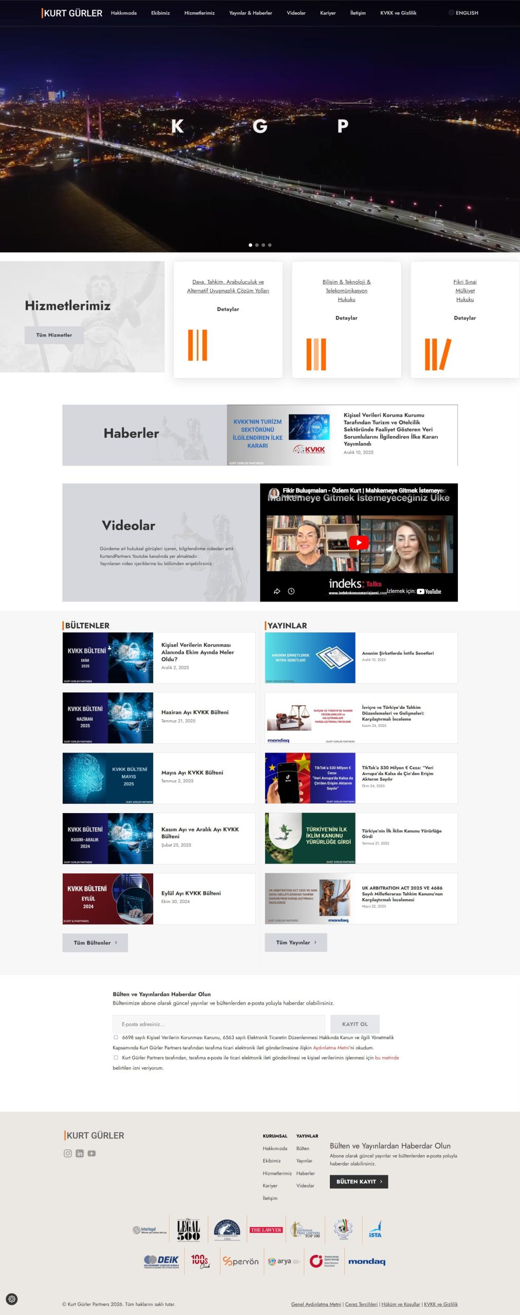 Kurt Gürler Partners, Kurumsal Web Tasarım