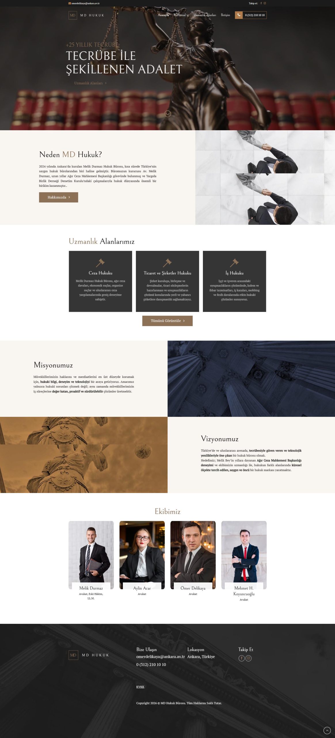 MD Hukuk, Kurumsal Web Tasarım