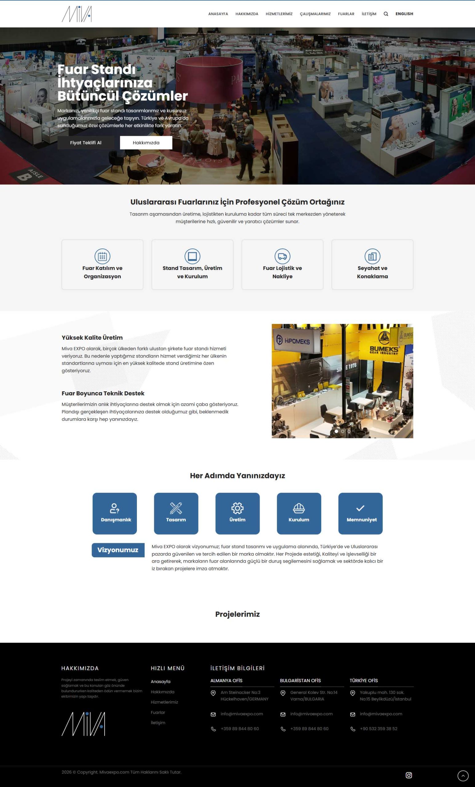 Miva EXPO, Kurumsal Web Tasarım