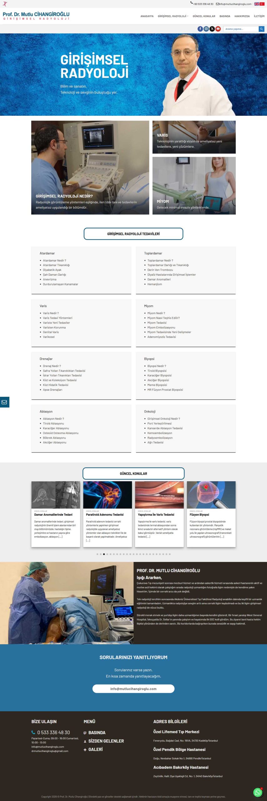 Dr. Mutlu Cihangiroğlu, Web Tasarım