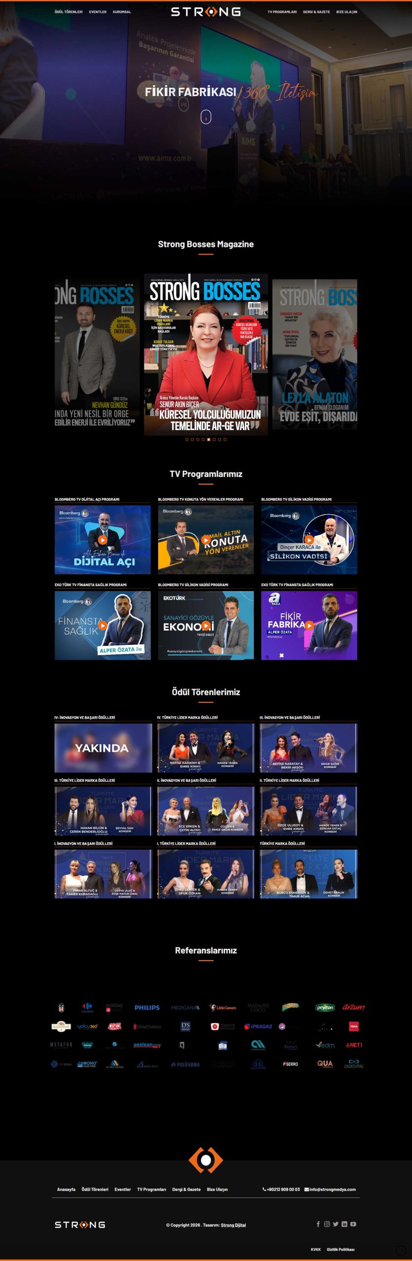 Strong Medya, Kurumsal Web Tasarım